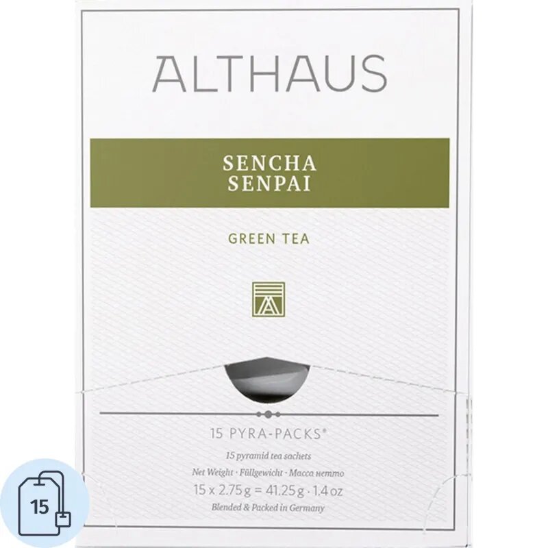 Чай Althaus Sencha Senpai Pira Pack, 15пак TALTHL-P00005, 1670120