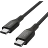Кабель Belkin (CAB015bt2MBK)BoostCh.240W USB-C to USB-C Braided 2м. черный, 2438658