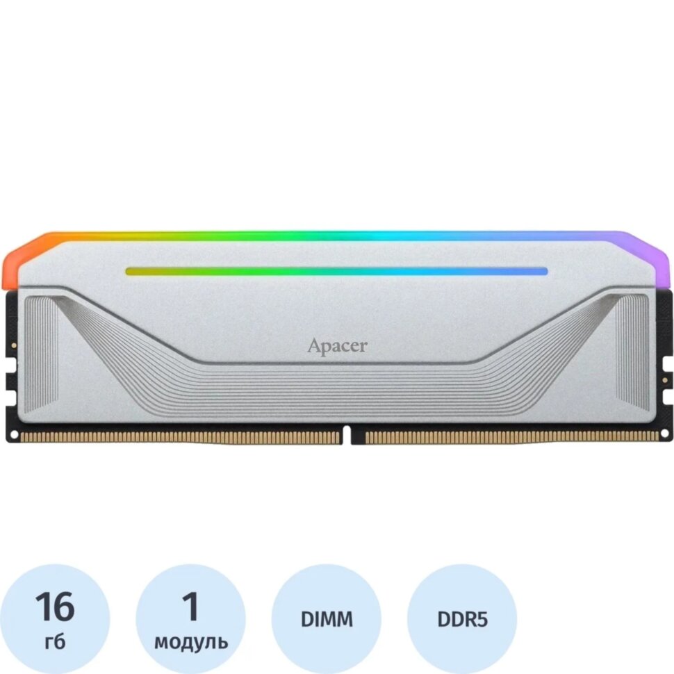 Модуль памяти Apacer DDR5 DIMM 16GB 5200Мгц (AH5U16G52C522NWAA-1), 2440196
