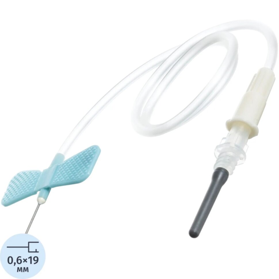 Игла-бабочка 23G 30см голуб. с луер-адапт. VACUETTE 450159 50шт/уп, 1320834