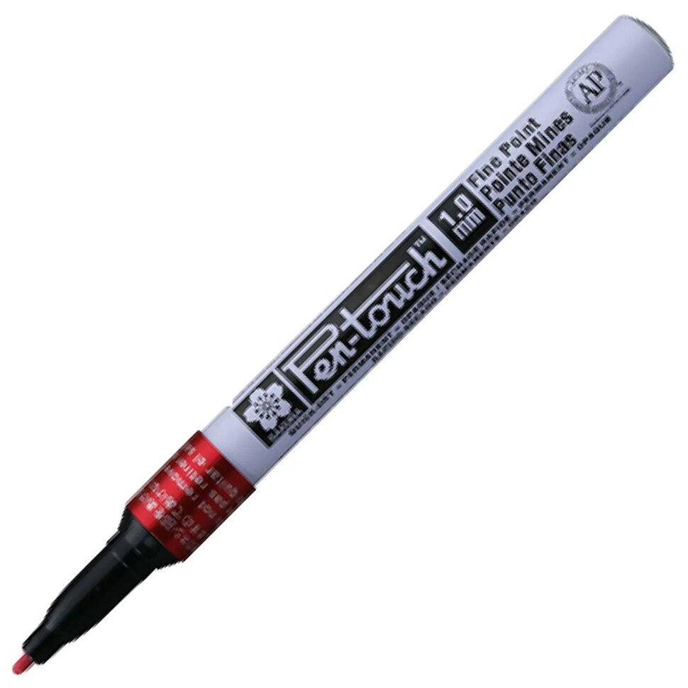 Маркер лаковый Sakura Pen-Touch 1 мм красный XPMKA#19, 1568324
